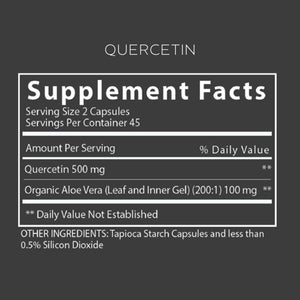 Quercetin | with Super-Strength Aloe Vera - 90 Capsules Oral Supplement Desert Harvest 