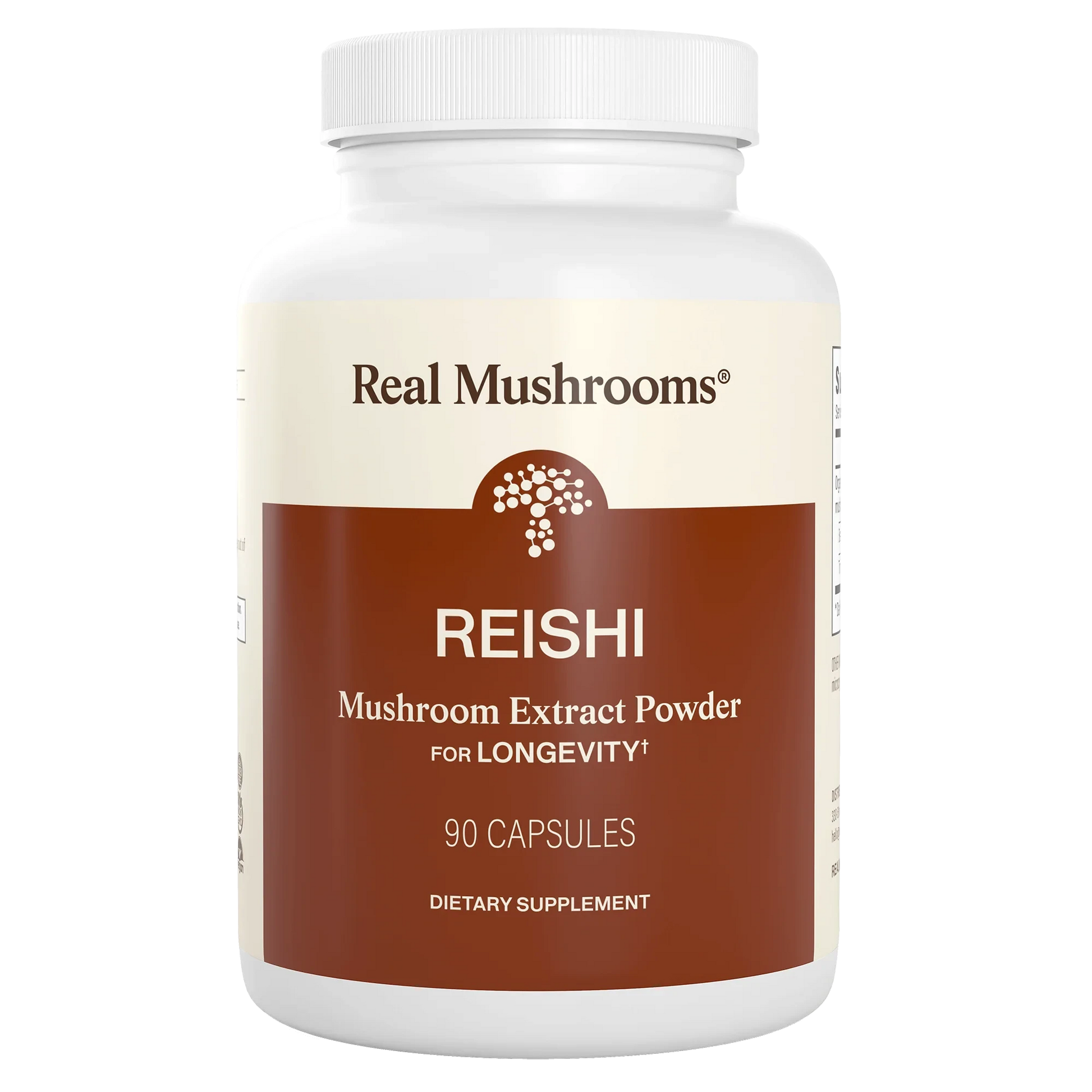 Reishi Mushroom Extract | Organic | Immune Support & Longevity - 90 Capsules Oral Supplements Real Mushrooms 