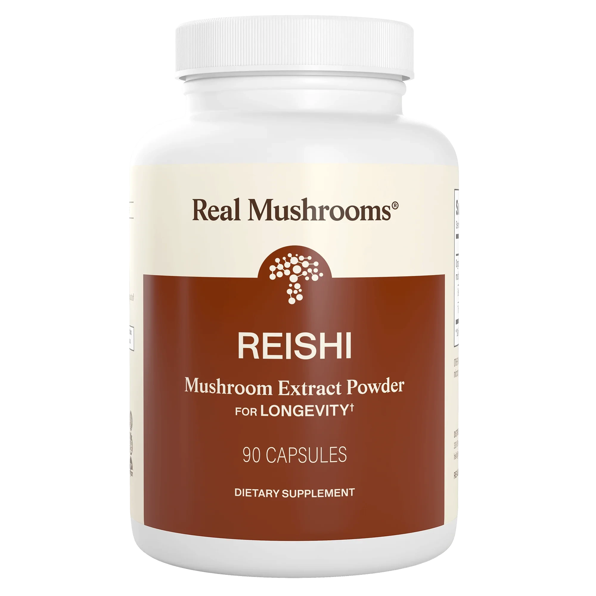 Reishi Mushroom Extract | Organic | Immune Support & Longevity - 90 Capsules Oral Supplements Real Mushrooms 