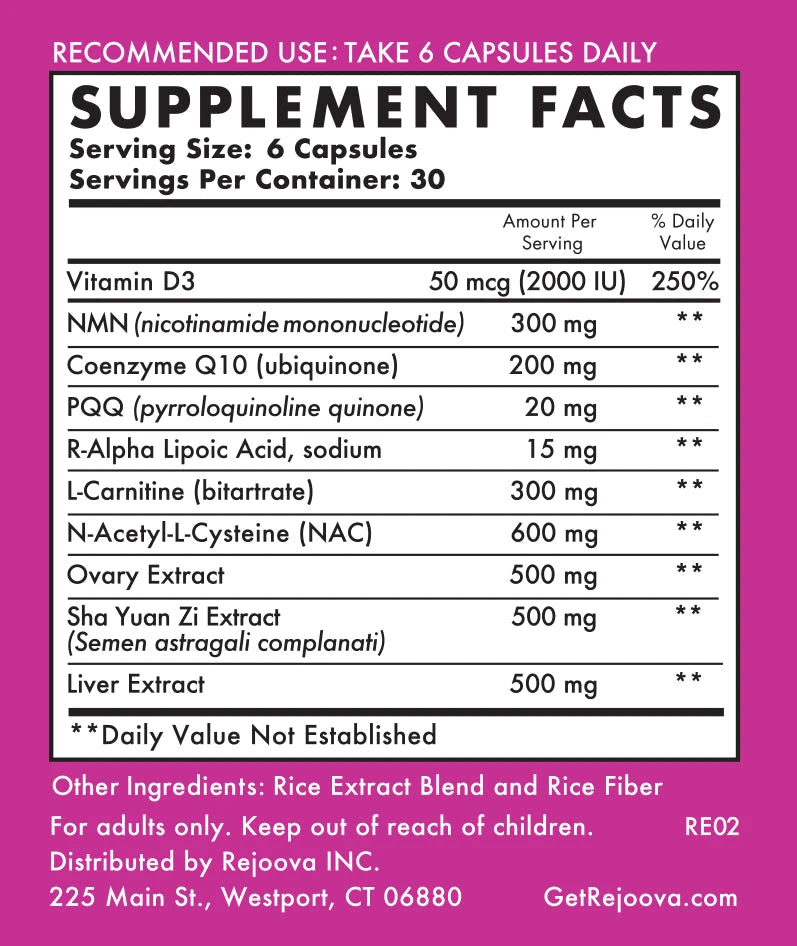Rejoova Eggs - 180 Capsules Oral Supplements Rejoova 