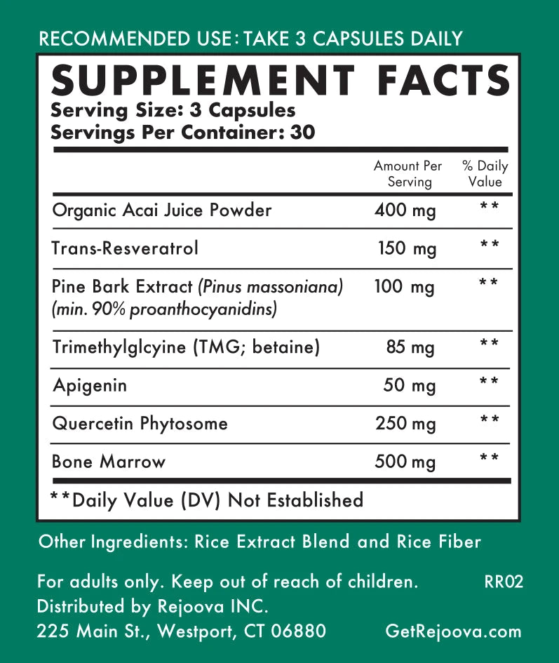 Rejoova Repair - 90 Capsules Oral Supplements Rejoova 
