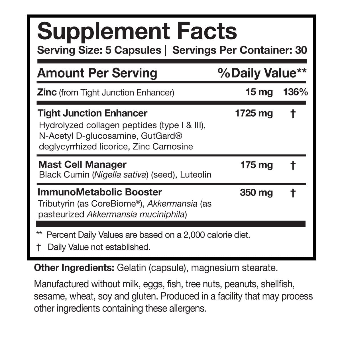 RenewGut Thrive™ | GI Optimizer - 150 Capsules Oral Supplements Researched Nutritionals 