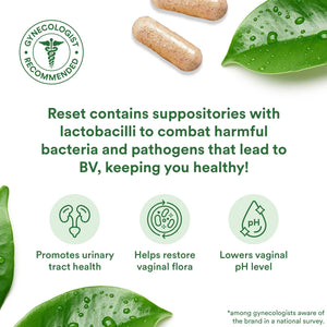 Reset Homeopathic Vaginal Suppository (formerly BiopHresh®) - 10 Suppositories Suppository Good Clean Love 