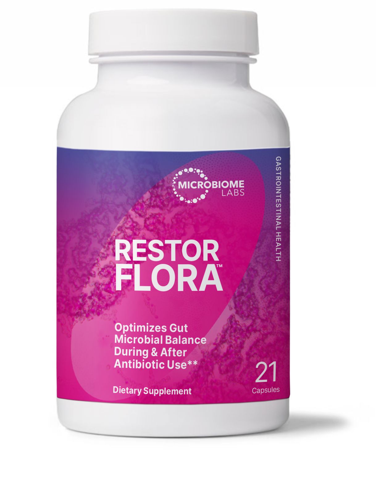 RestorFlora | Spore + Yeast Probiotic - 21 & 50 Capsules Oral Supplements MicroBiome Labs 21 Capsules 