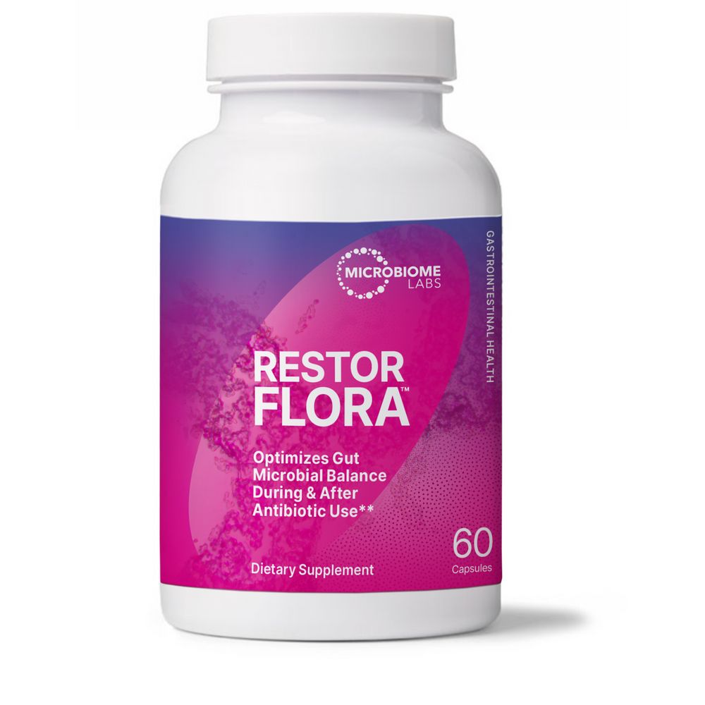RestorFlora | Spore + Yeast Probiotic - 21 & 60 Capsules Oral Supplements MicroBiome Labs 60 Capsules 