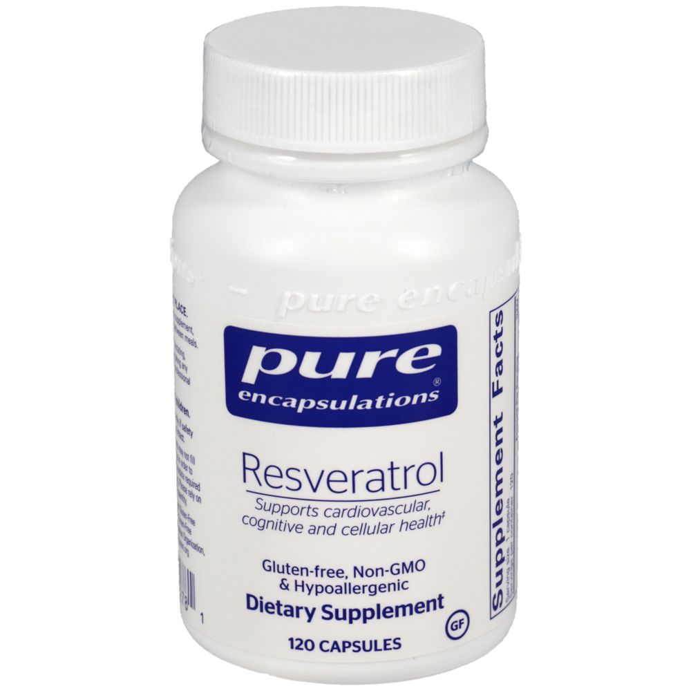 Resveratrol | Supports Cardiovascular, Cognitive & Cellular Health - 60 & 120 Capsules Oral Supplements Pure Encapsulations 120 Capsules 