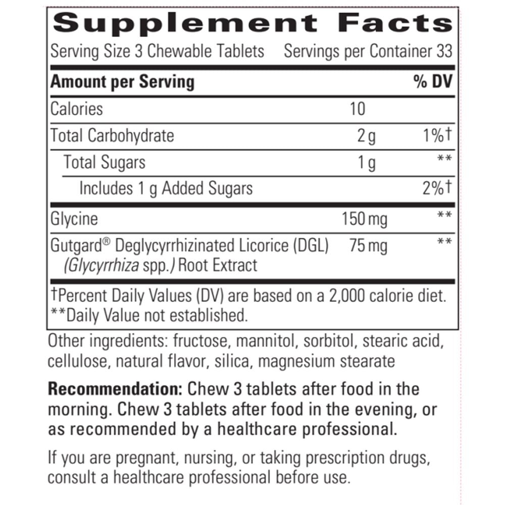 Rhizinate - 100 Chewable Tablets Oral Supplements Integrative Therapeutics 