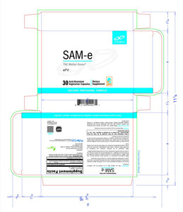 SAMe (SAM-e) | THE Methyl Donor | 200mg - 30 Acid Resistant Capsules Oral Supplements Xymogen 