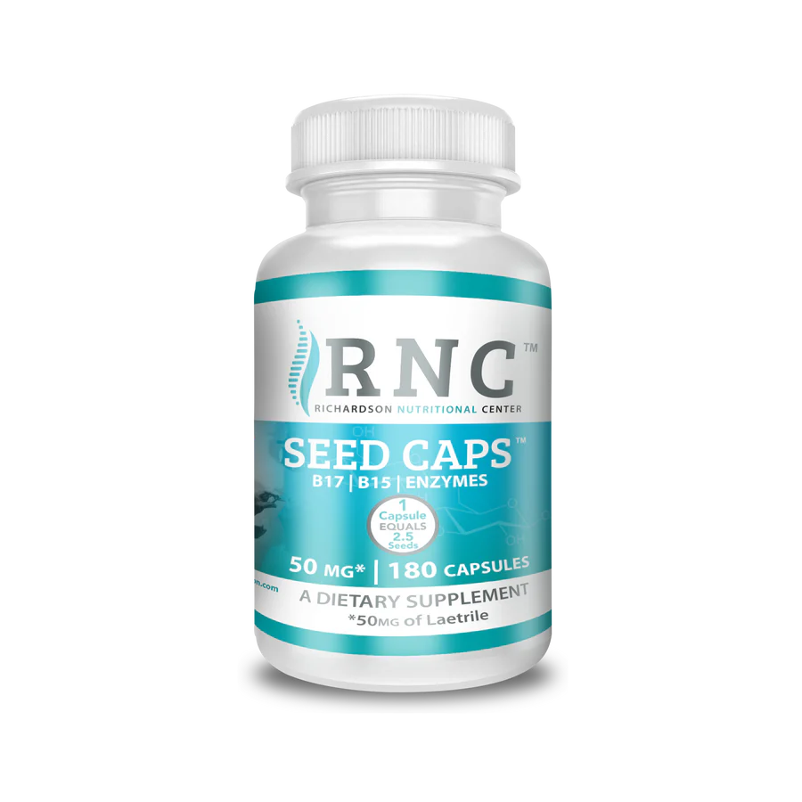 Seed Caps™ | B17 | B15 | Mega Enzymes | 50mg - 100 Capsules Oral Supplements RNC (Richardson Nutritional Center) 