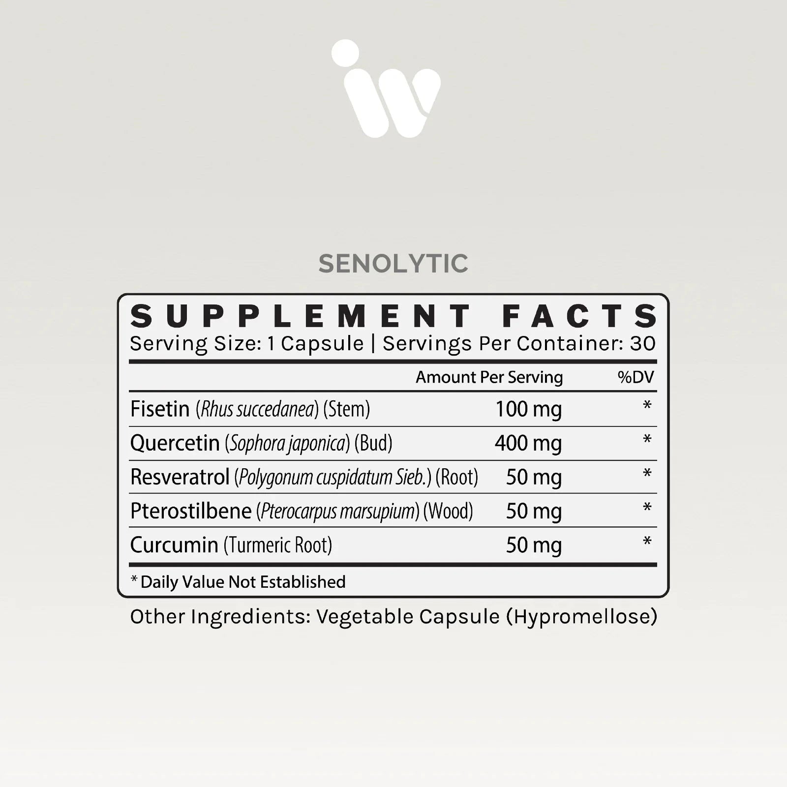 Senolytic | Optimize Immune Aging - 30 Capsules Oral Supplements InfiniWell 