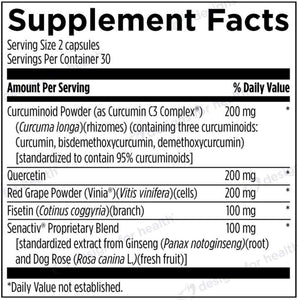 Senolytic Synergy | Cellular Senescence Support - 60 Capsules Oral Supplements Designs For Health 