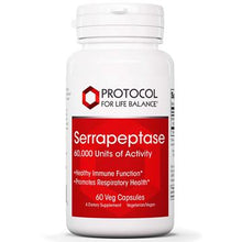 Load image into Gallery viewer, Serrapeptase | 60,000 SUs - 60 Capsules Oral Supplements Protocol For Life Balance 