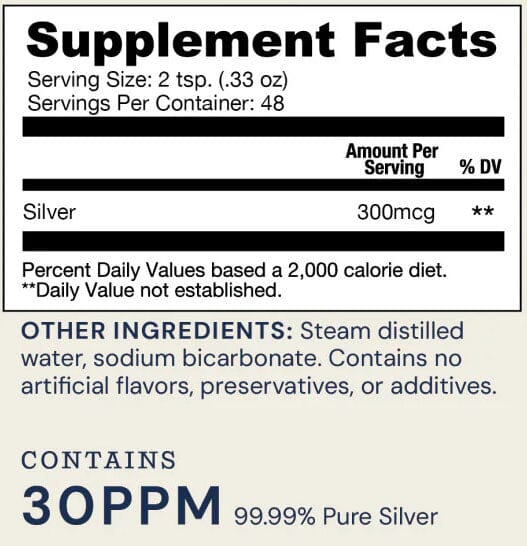 Silver | Cleanse - Advanced Alkaline Structured Silver | 35 ppm Solution - 16 oz Oral Supplements Ameo Life 