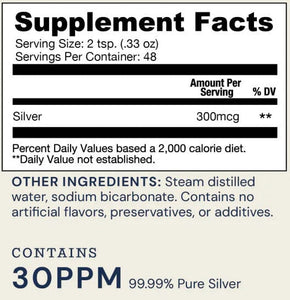 Silver | Cleanse - Advanced Alkaline Structured Silver | 35 ppm Solution - 16 oz Oral Supplements Ameo Life 