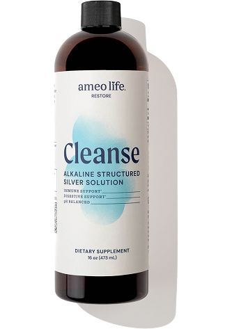 Silver | Cleanse - Advanced Alkaline Structured Silver | 35 ppm Solution - 16 oz Oral Supplements Ameo Life 