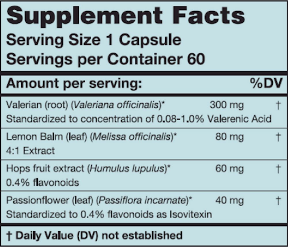 Sleep Formula | Synergistic Botanical Combination - 60 Capsules Oral Supplements Karuna 