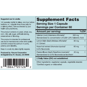 Sleep Formula | Synergistic Botanical Combination - 60 Capsules Oral Supplements Karuna 