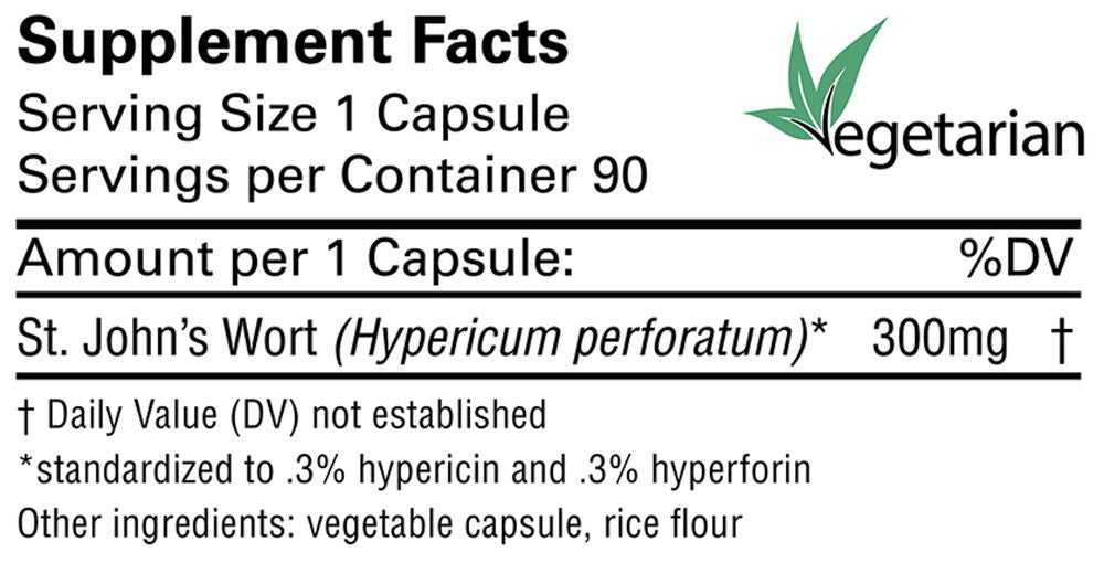 St. John's Wort | Mood Support - 90 Capsules Oral Supplements Karuna 