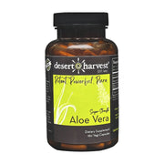 Super-Strength Aloe Vera | Organically Grown & Non-GMO - 90 & 180 Capsules Oral Supplement Desert Harvest 180 Capsules 