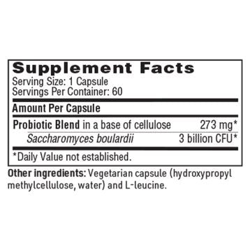 Ther-Biotic® Saccharomyces Boulardii Probiotic | Probiotic Yeast Formula - 60 Capsules Oral Supplements Klaire Labs/SFI Health 