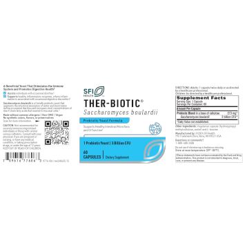 Ther-Biotic® Saccharomyces Boulardii Probiotic | Probiotic Yeast Formula - 60 Capsules Oral Supplements Klaire Labs/SFI Health 