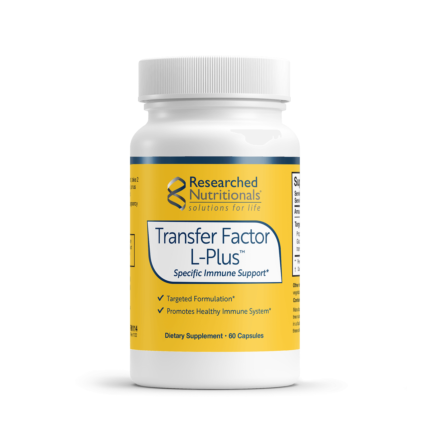 Transfer Factor L-Plus™ | Support - 60 capsules Oral Supplement Researched Nutritionals 