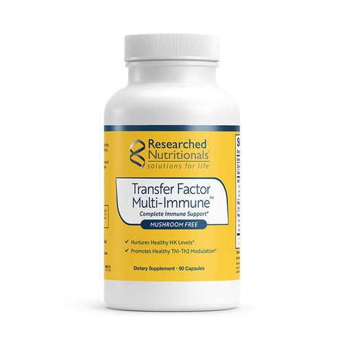 Transfer Factor Multi-Immune (Mushroom-free) | Immune Support | 90 Capsules Researched Nutritionals 