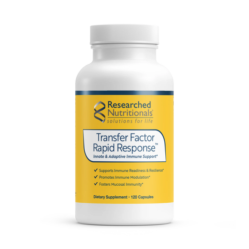 Transfer Factor Rapid Response | Innate & Adaptive Immune Support - 120 Capsules Oral Supplements Researched Nutritionals 