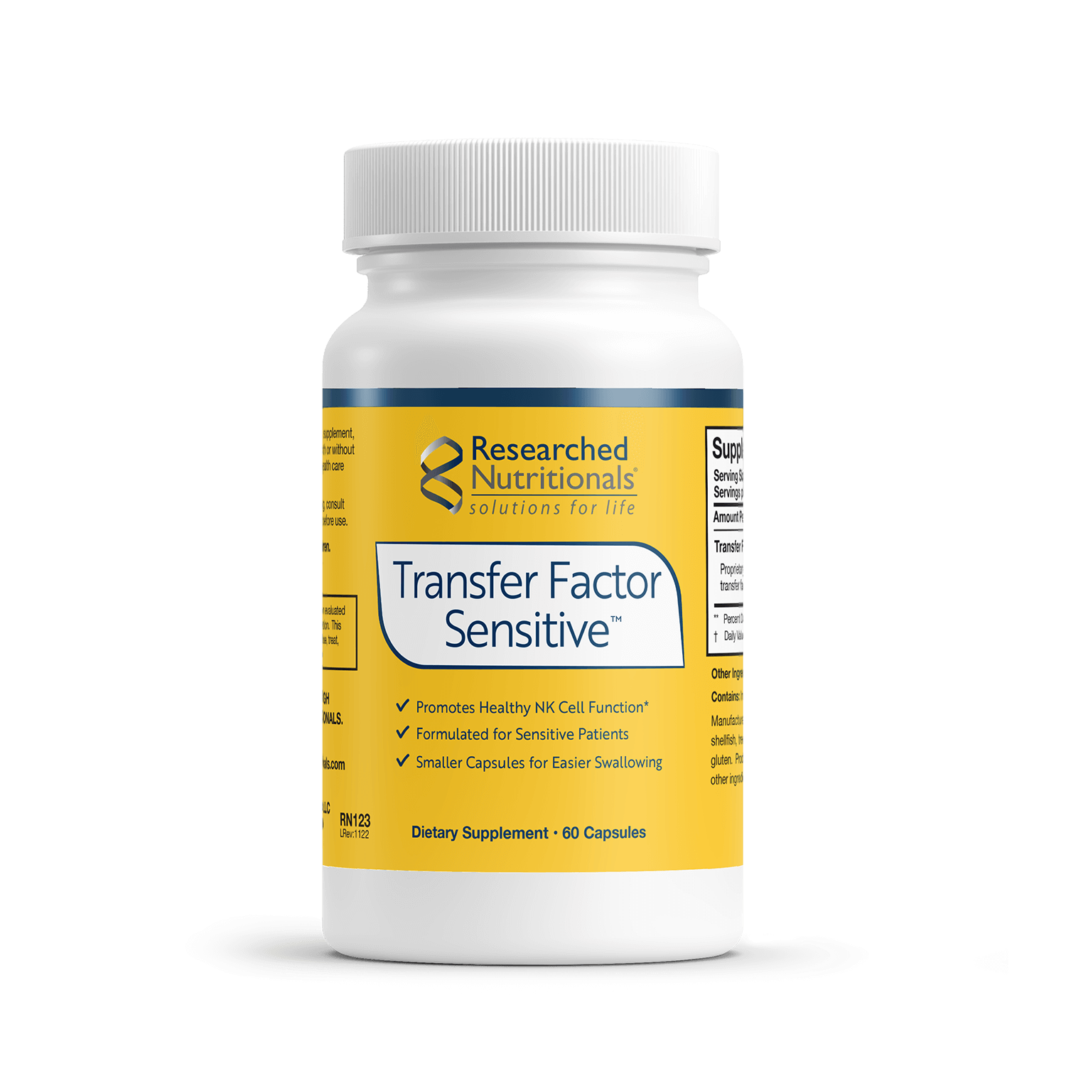 Transfer Factor Sensitive™ | Soft - 60 capsules Oral Supplement Researched Nutritionals 