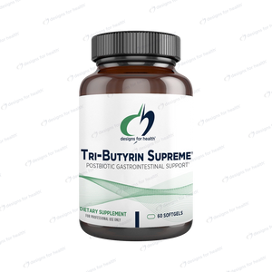 Tri-Butyrin Supreme | Postbiotic Gastrointestinal Support | 300mg - 60 Softgels Oral Supplements Designs For Health 
