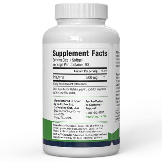 Tributyrin-X™ | Professional Grade Postbiotic - 90 Softgels Oral Supplements Healthy Gut 