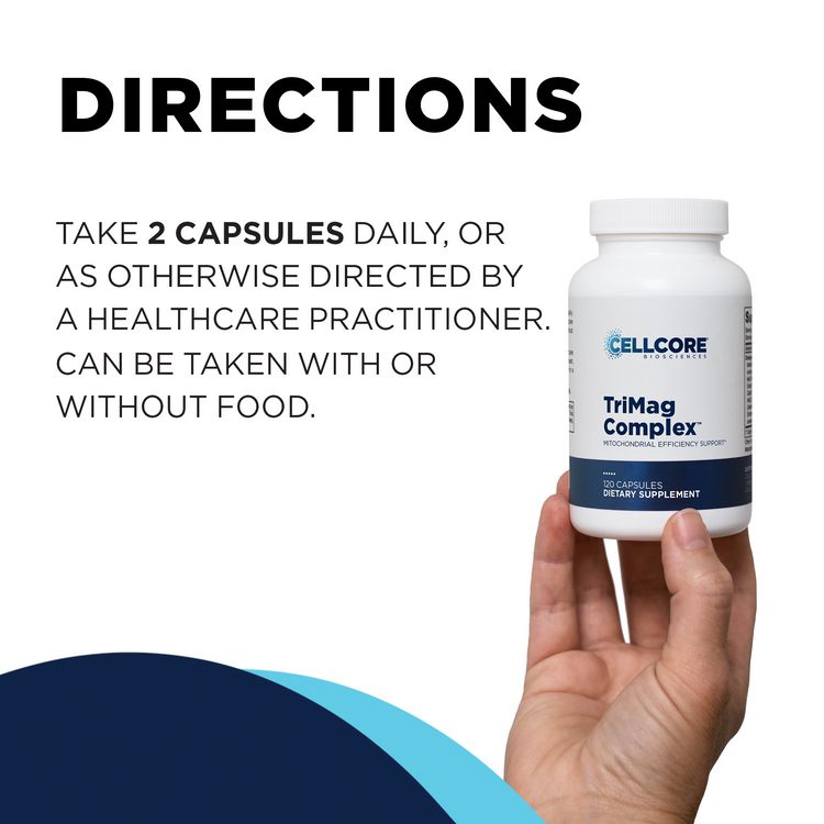 TriMag Complex™ | Mitochondrial Efficiency Support - 120 Capsules Oral Supplements CellCore 