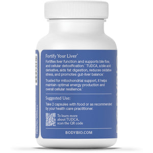 TUDCA | Tauroursodeoxycholic Acid - 60 Capsules Oral Supplements BodyBio 