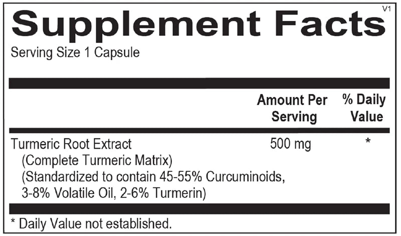 Turiva® | Complete Turmeric Matrix - 60 Capsules Oral Supplements Ortho Molecular Products 