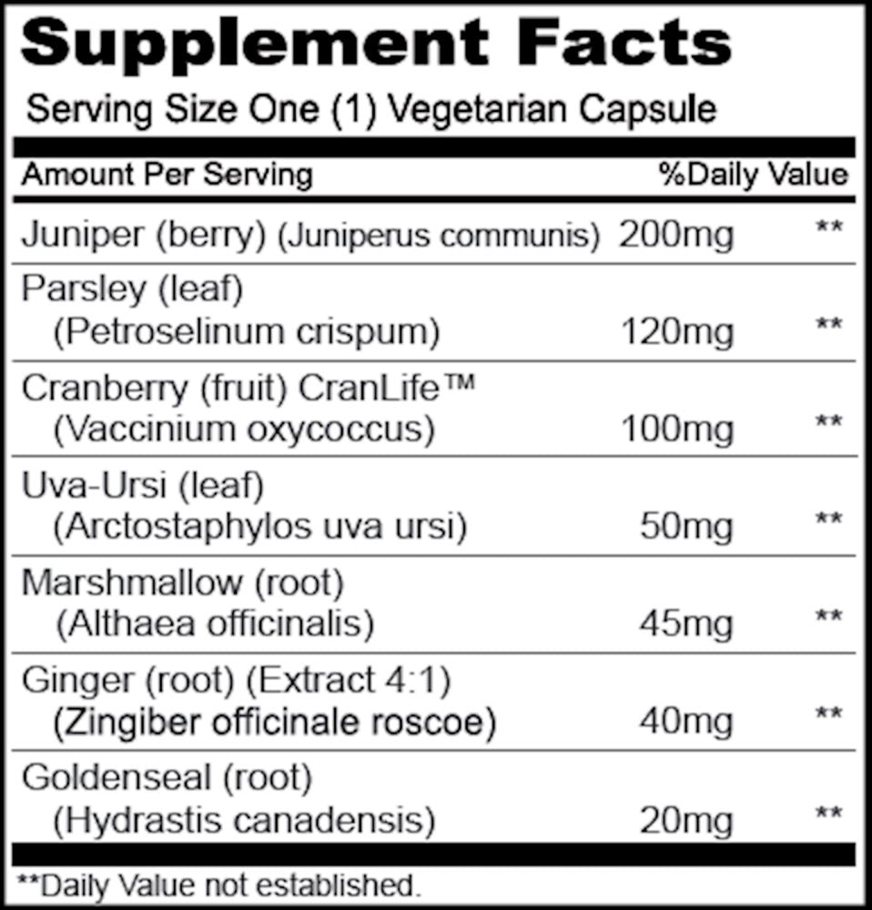Urinary Defense | Natural Herbal Combination - 100 Capsules Oral Supplements Priority One Vitamins 
