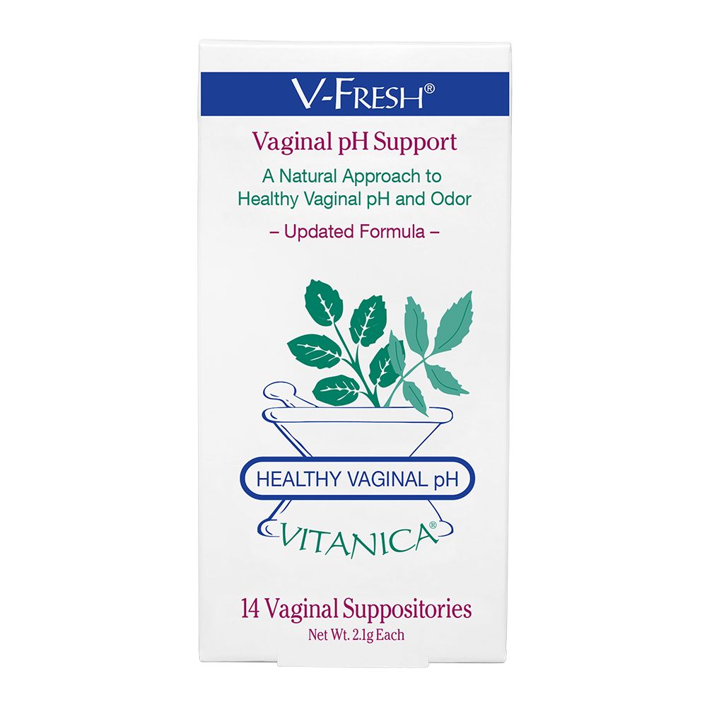 V-Fresh Suppositories | Vaginal pH Support - 14 Suppositories Suppository Vitanica 