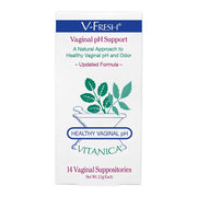V-Fresh Suppositories | Vaginal pH Support - 14 Suppositories Suppository Vitanica 
