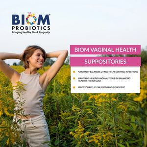 Vaginal Probiotic Suppository | Fragrance-free - 5 & 15 Count Suppository VagiBiom 