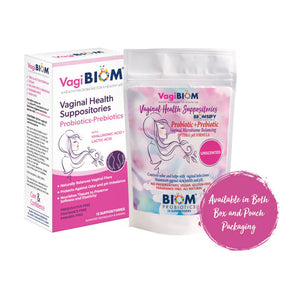 Vaginal Probiotic Suppository | Fragrance-free - 5 & 15 Count Suppository VagiBiom 