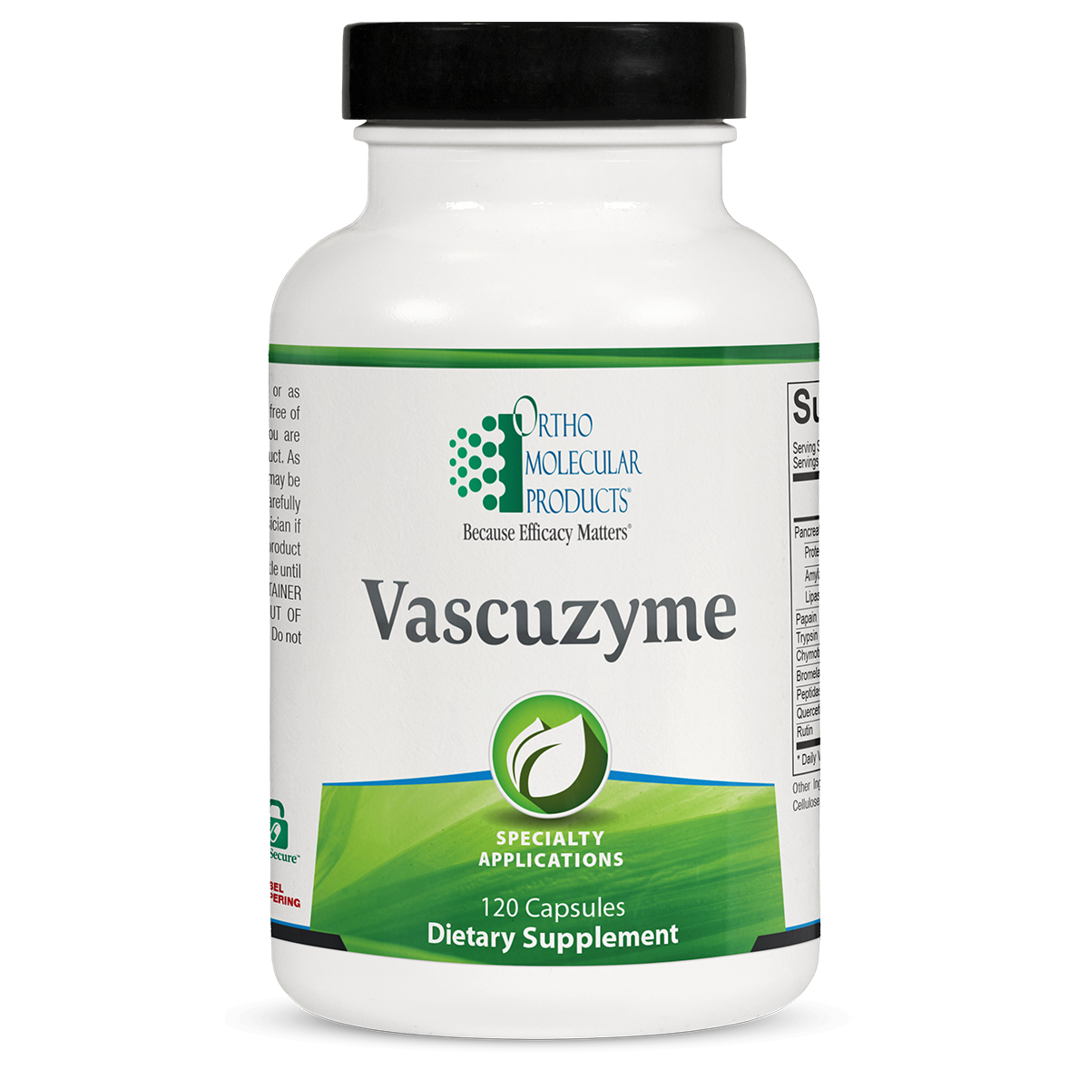 Vascuzyme | Multi-Enzyme Formula - 120 & 240 Capsules Oral Supplements Ortho Molecular Products 120 Capsules 