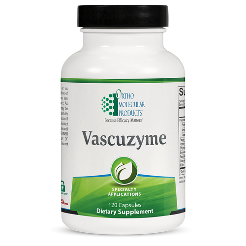 Vascuzyme | Multi-Enzyme Formula - 120 & 240 Capsules Oral Supplements Ortho Molecular Products 120 Capsules 