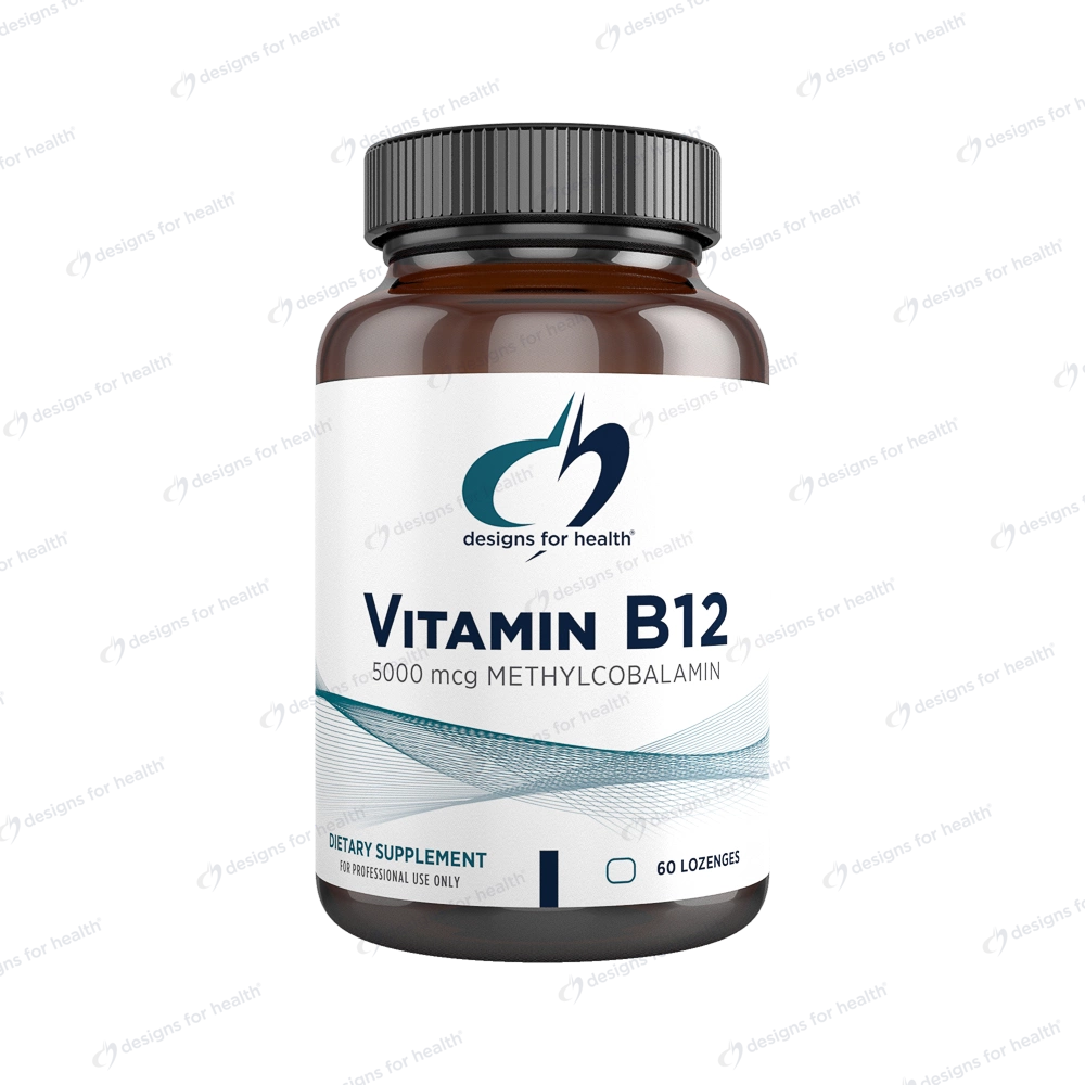 Vitamin B12 | Methylcobalamin Methyl B12 | 5000mcg - 60 Quick Dissolve Lozenges Oral Supplements Designs For Health 