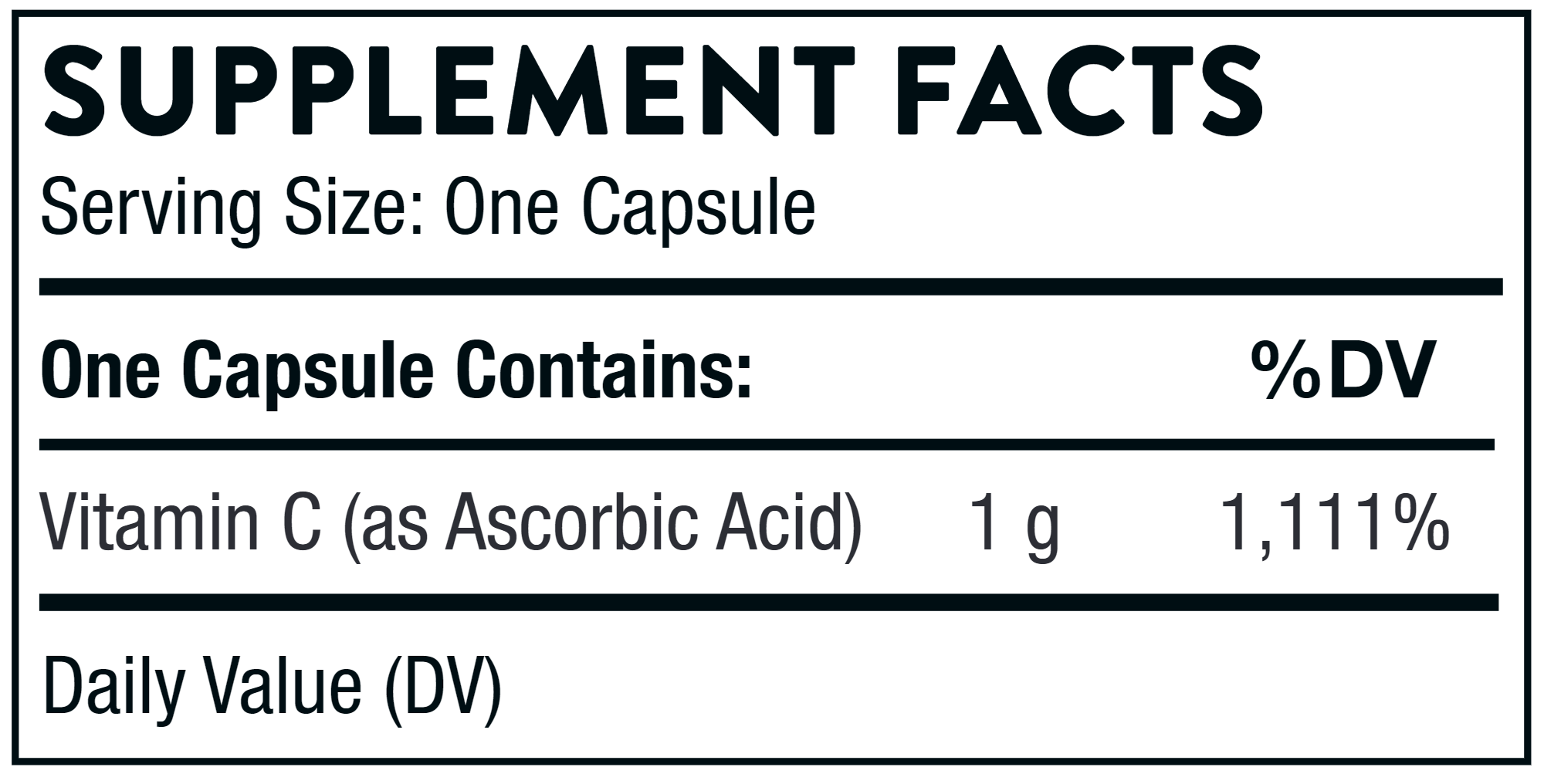 Vitamin C | Ascorbic Acid | 1 g - 60 Capsules Oral Supplements Thorne 