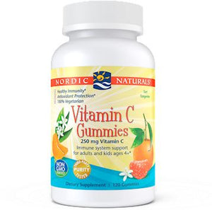 Vitamin C Gummies Kids | Immune Support - 250 mg - 60 & 120 Gummies Gummies Nordic Naturals 120 Gummies 