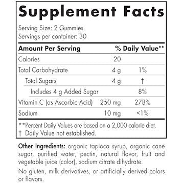 Vitamin C Gummies Kids | Immune Support - 250 mg - 60 & 120 Gummies Gummies Nordic Naturals 