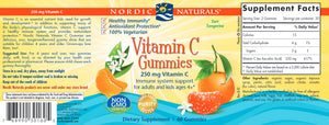Vitamin C Gummies Kids | Immune Support - 250 mg - 60 & 120 Gummies Gummies Nordic Naturals 
