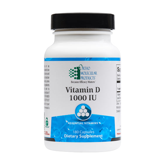 Vitamin D3 | 1000 IU - 180 Capsules Oral Supplements Ortho Molecular Products 