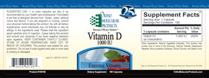 Vitamin D3 | 1000 IU - 180 Capsules Oral Supplements Ortho Molecular Products 