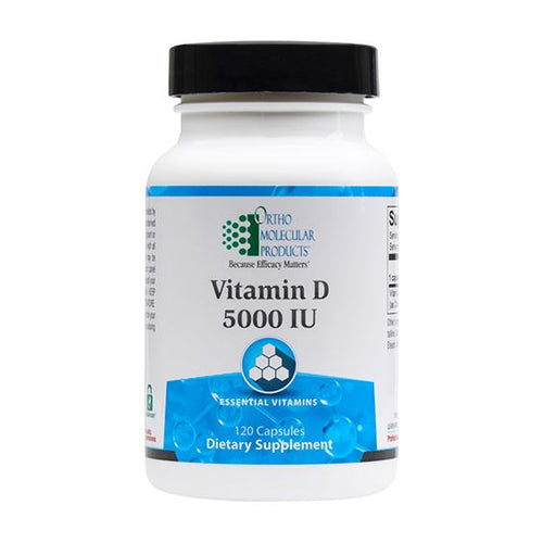 Vitamin D3 | 5000 IU - 120 Capsules Oral Supplements Ortho Molecular Products 