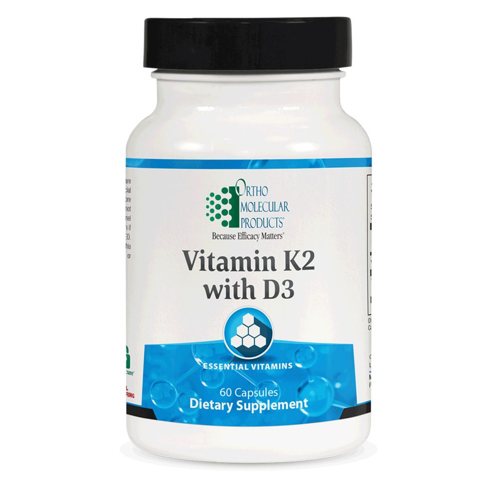 Vitamin D3 + K2 | 5000 IU of D3 and 45mcg of MK-7 - 60 Capsules Oral Supplements Ortho Molecular Products 